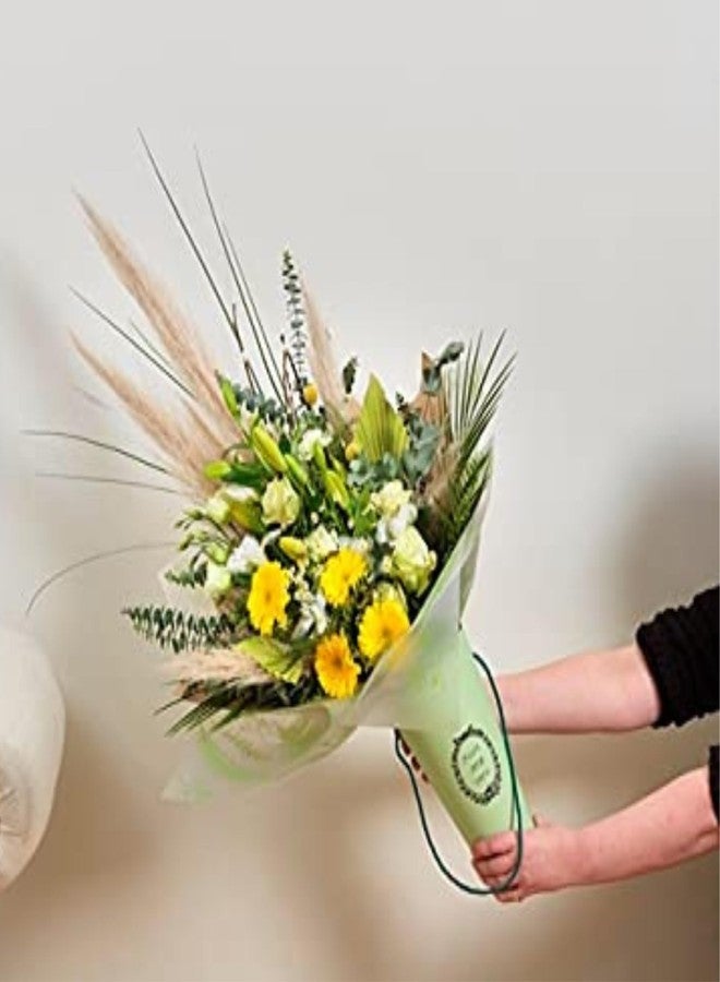 اويسيس عبوة أواسيس من قطعتين من مخاريط باقات الزهور الزرقاء بورتو - مصنوعة من كرتون متين مقاوم للماء مع مقابض حبل وقاعدة قوية - مثالية لتنسيقات الزهور التي تصنعها بنفسك، وديكور المنزل، وحفلات الزفاف، والهدايا - Image 5